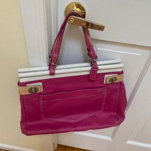Pink Used Coach Tote Bag!